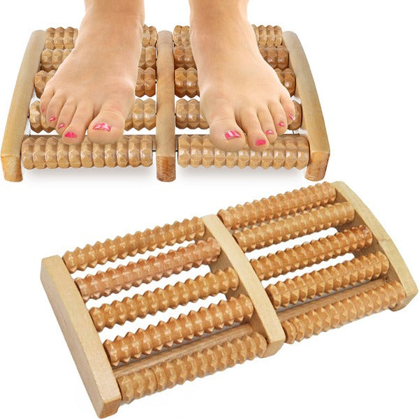 Wooden Foot Massage Roller – Relaxation & Comfort Tool