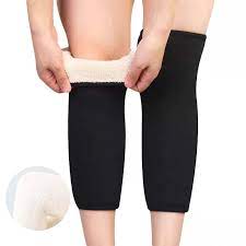 Thermal Plush Knee Warmers for Winter | Soft Fleece Comfort & Adjustable Fit
