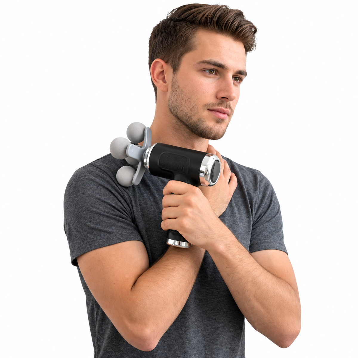 Fascia Massage Gun – Deep Tissue Percussion Massager with 9 Massage Heads
