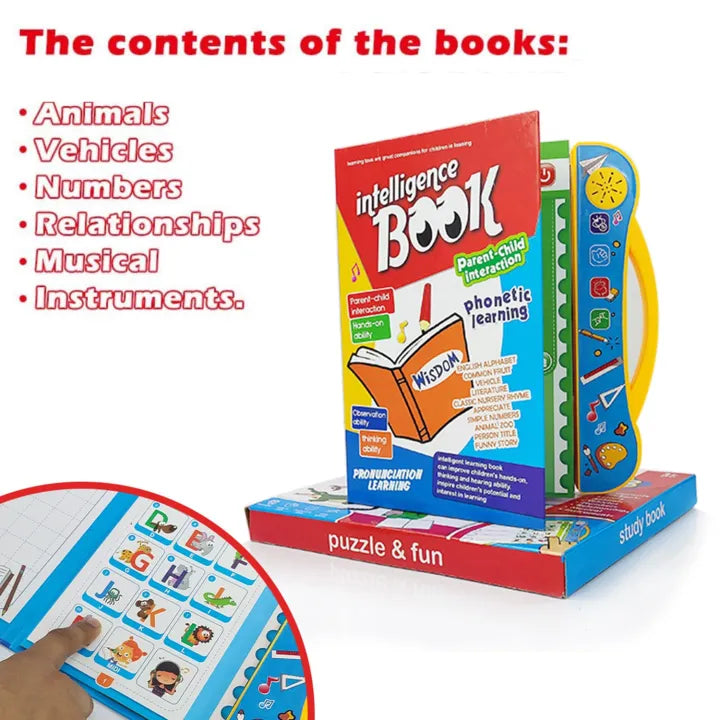 Interactive Musical Learning Book for Kids – Alphabet, Numbers & Sounds
