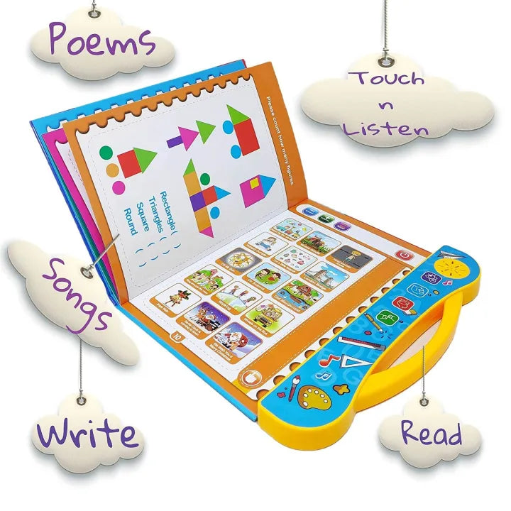 Interactive Musical Learning Book for Kids – Alphabet, Numbers & Sounds