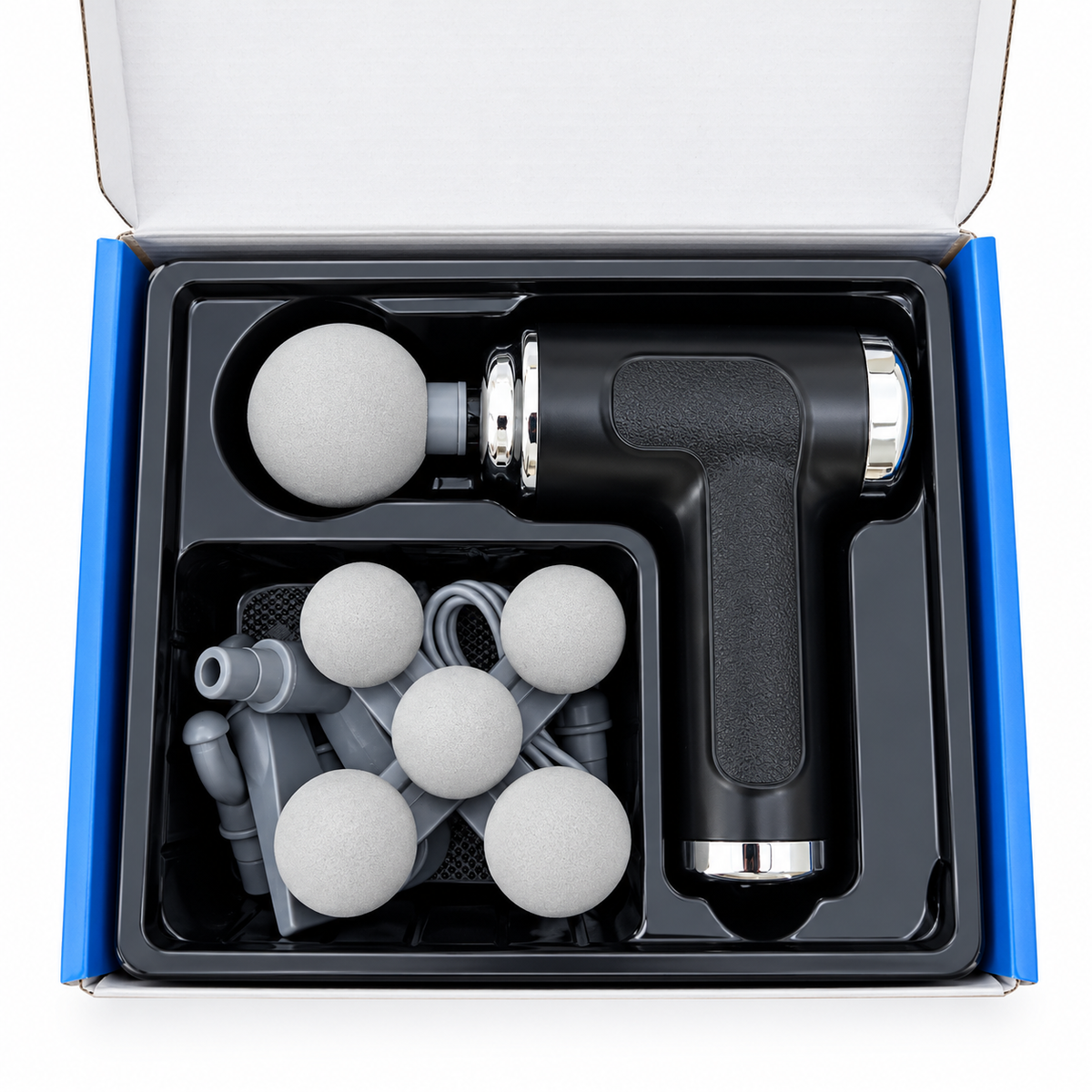 Fascia Massage Gun – Deep Tissue Percussion Massager with 9 Massage Heads