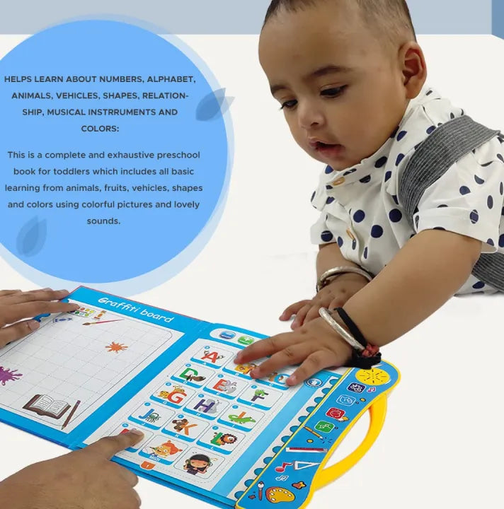 Interactive Musical Learning Book for Kids – Alphabet, Numbers & Sounds